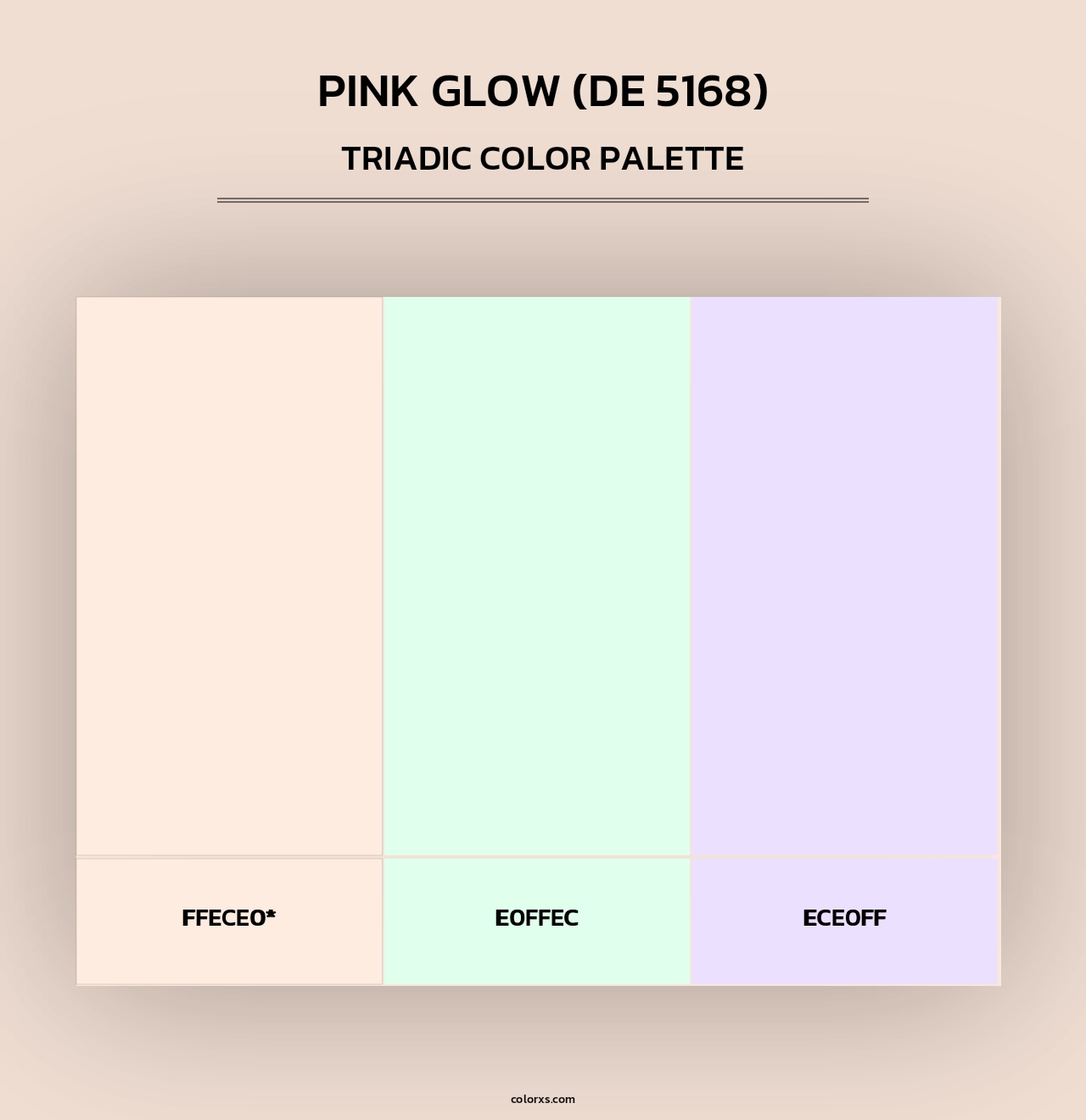 Pink Glow (DE 5168) - Triadic Color Palette