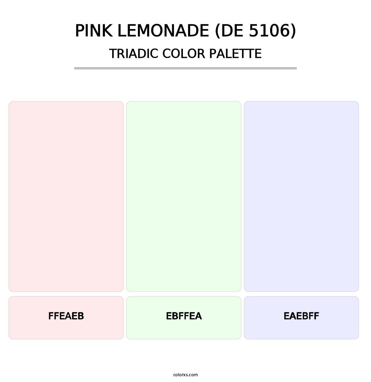 Pink Lemonade (DE 5106) - Triadic Color Palette
