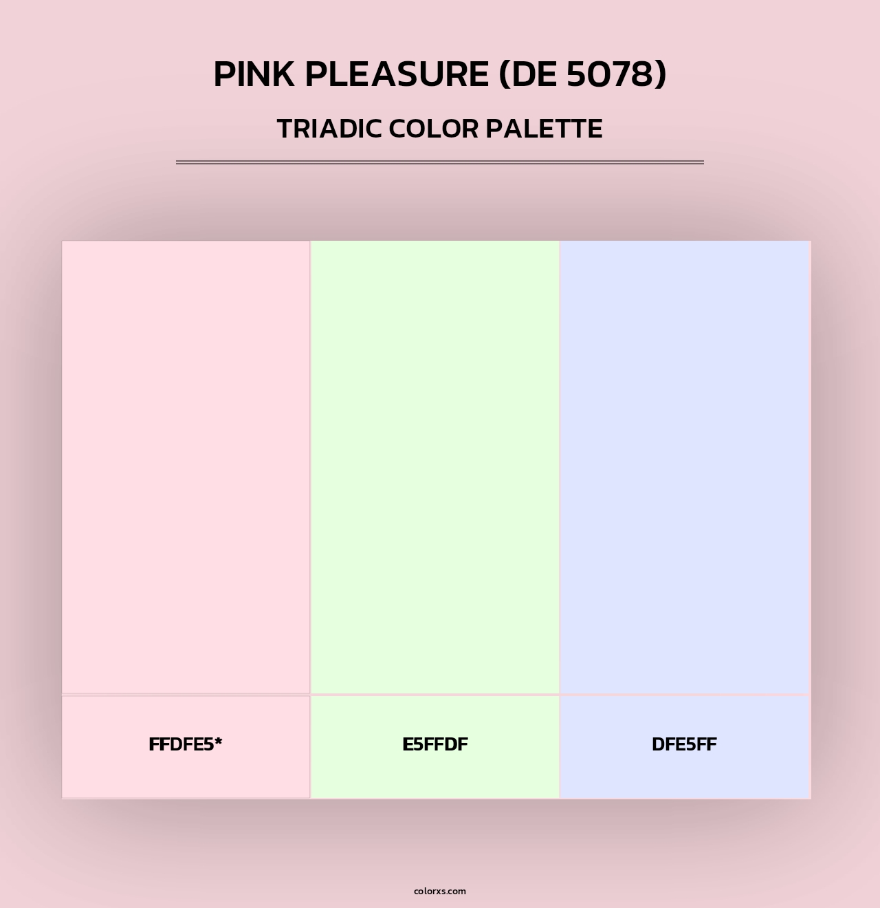 Pink Pleasure (DE 5078) - Triadic Color Palette