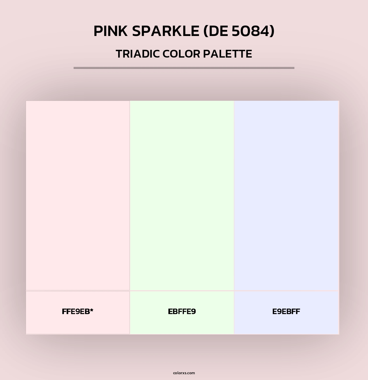 Pink Sparkle (DE 5084) - Triadic Color Palette