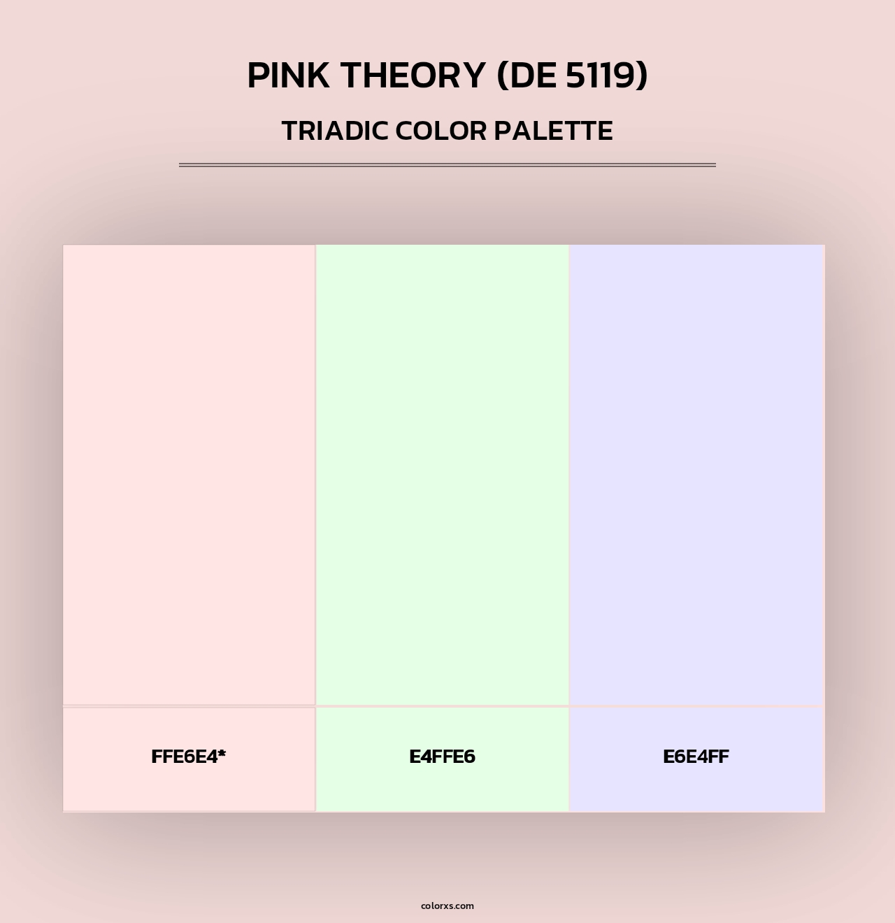 Pink Theory (DE 5119) - Triadic Color Palette