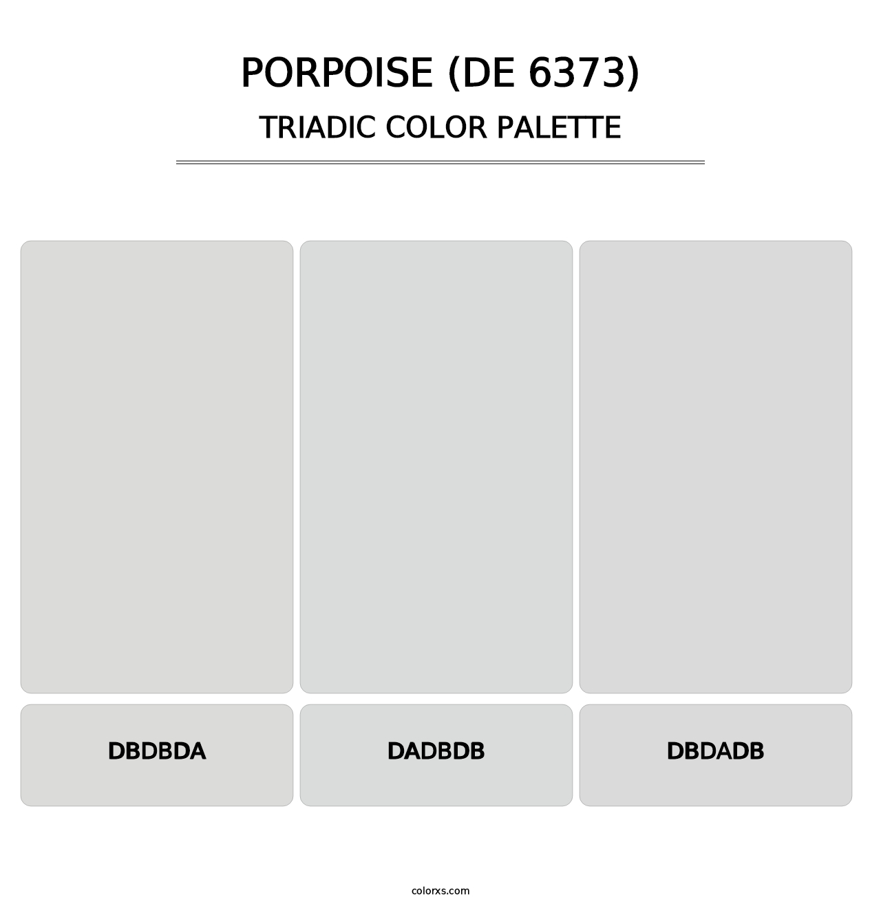 Porpoise (DE 6373) - Triadic Color Palette