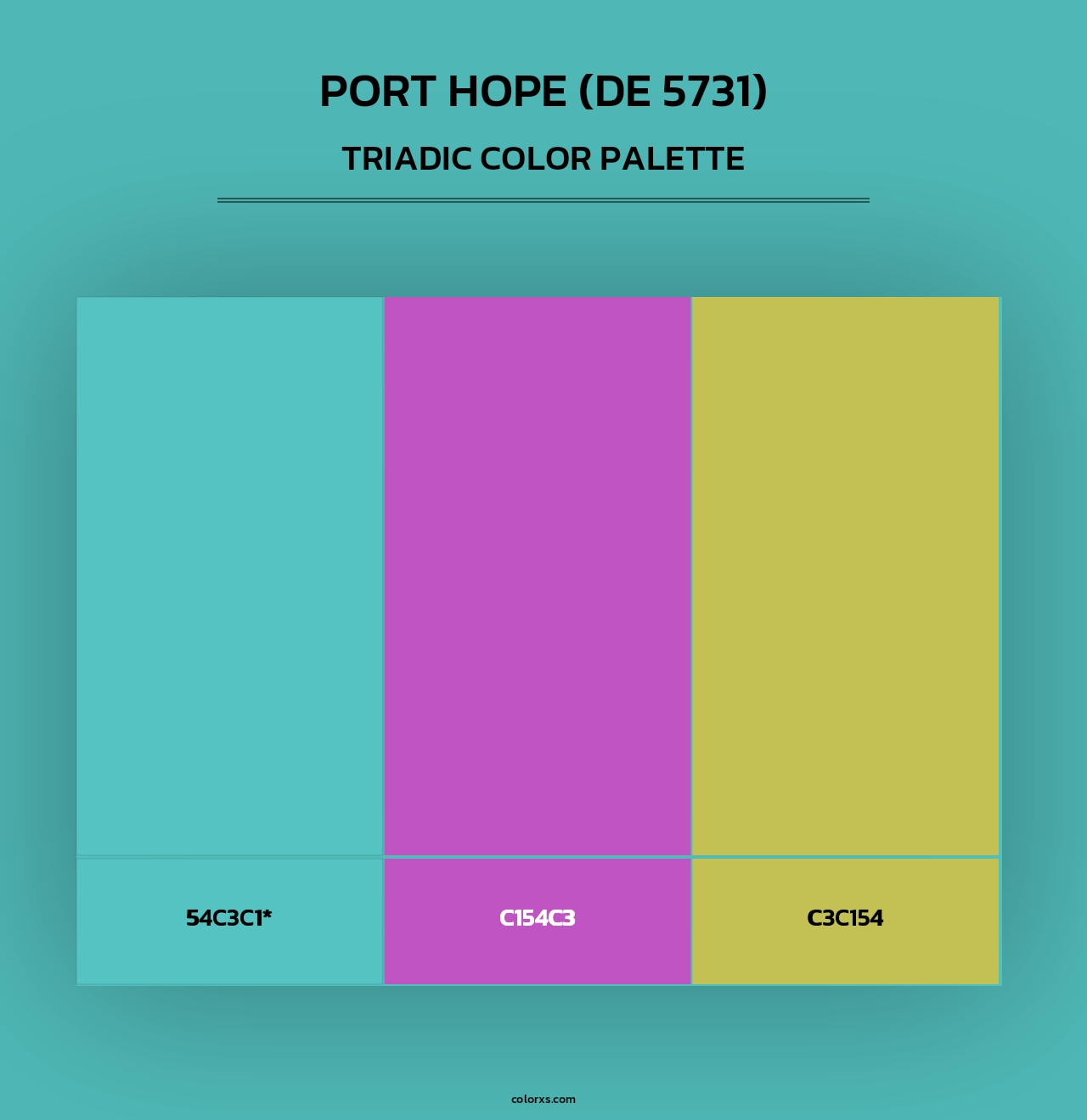 Port Hope (DE 5731) - Triadic Color Palette