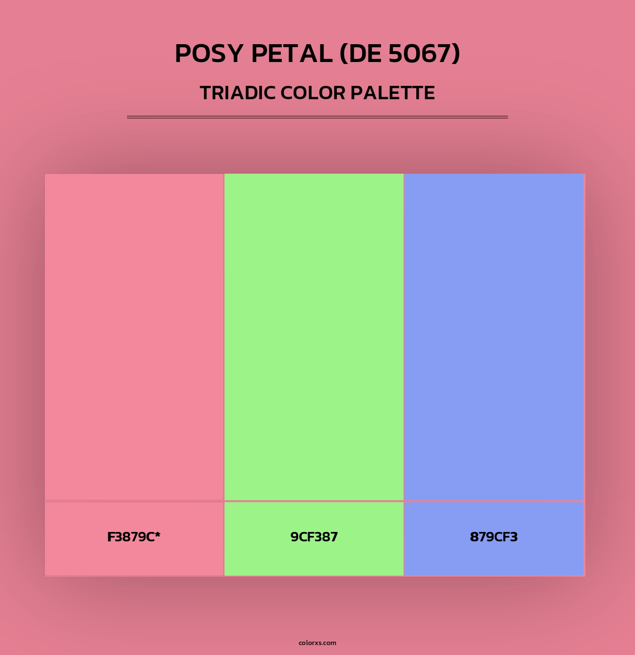Posy Petal (DE 5067) - Triadic Color Palette