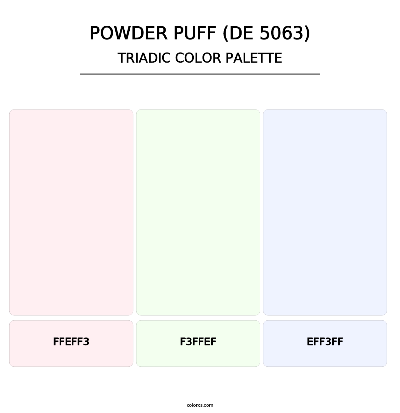 Powder Puff (DE 5063) - Triadic Color Palette