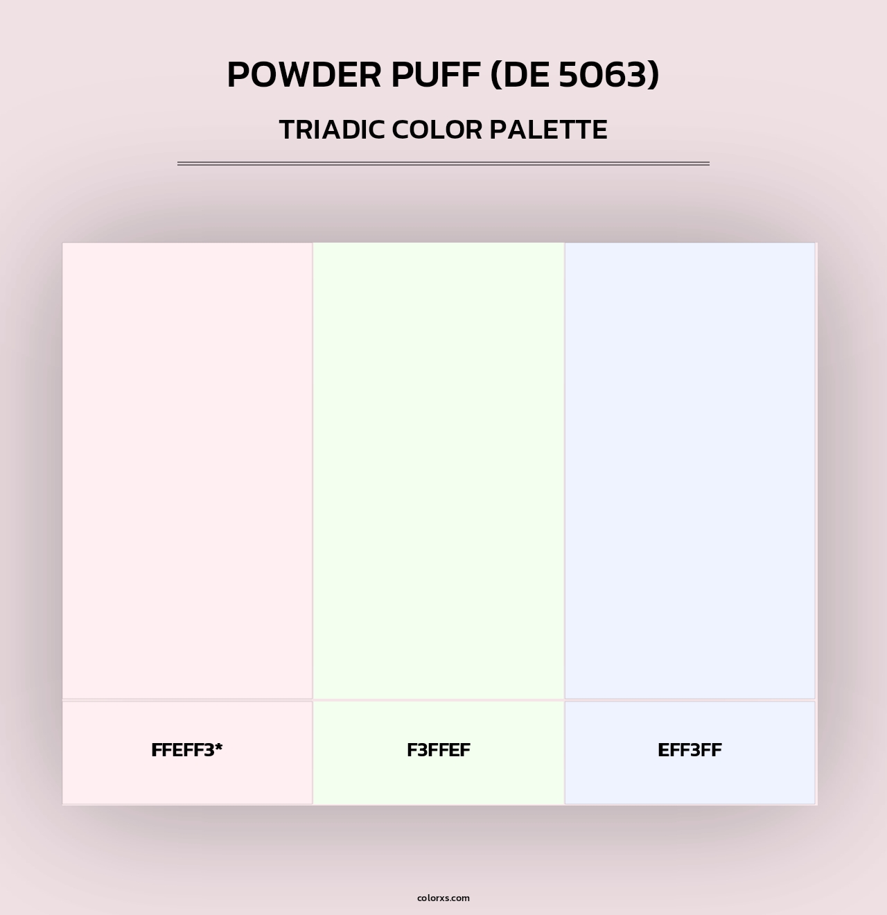 Powder Puff (DE 5063) - Triadic Color Palette