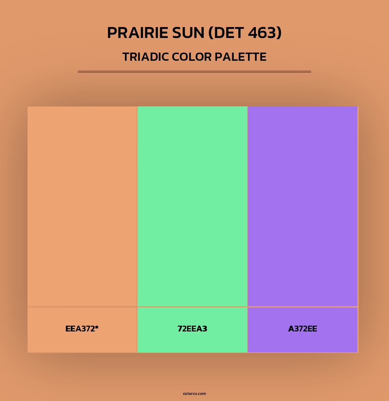Prairie Sun (DET 463) - Triadic Color Palette