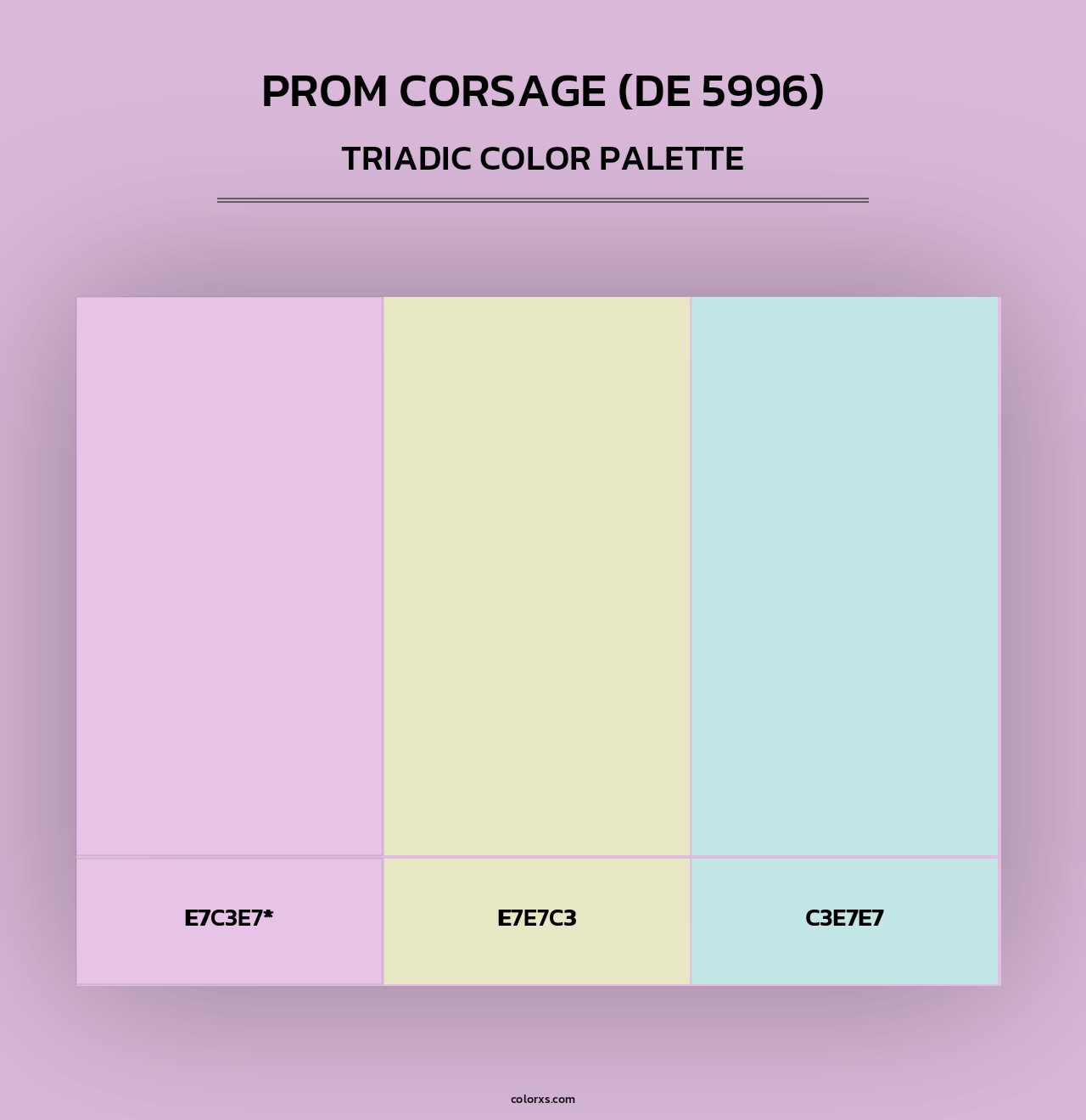 Prom Corsage (DE 5996) - Triadic Color Palette