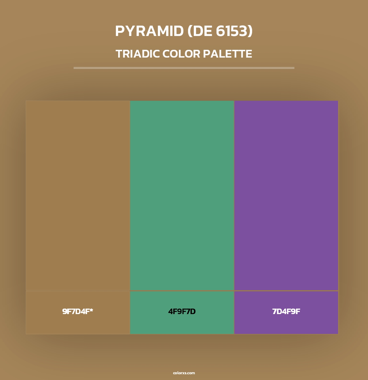 Pyramid (DE 6153) - Triadic Color Palette