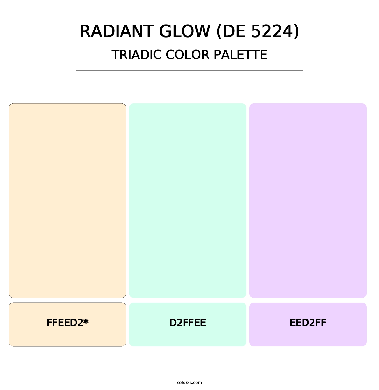 Radiant Glow (DE 5224) - Triadic Color Palette