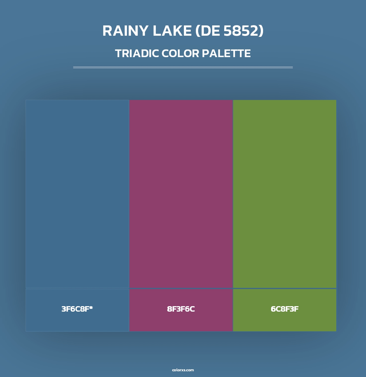Rainy Lake (DE 5852) - Triadic Color Palette