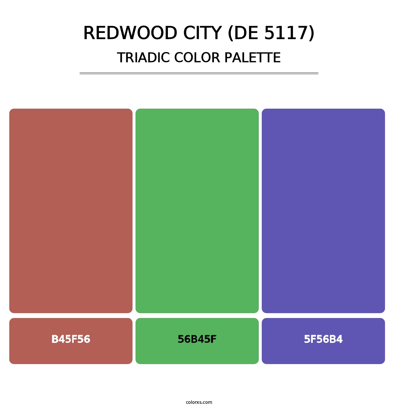 Redwood City (DE 5117) - Triadic Color Palette
