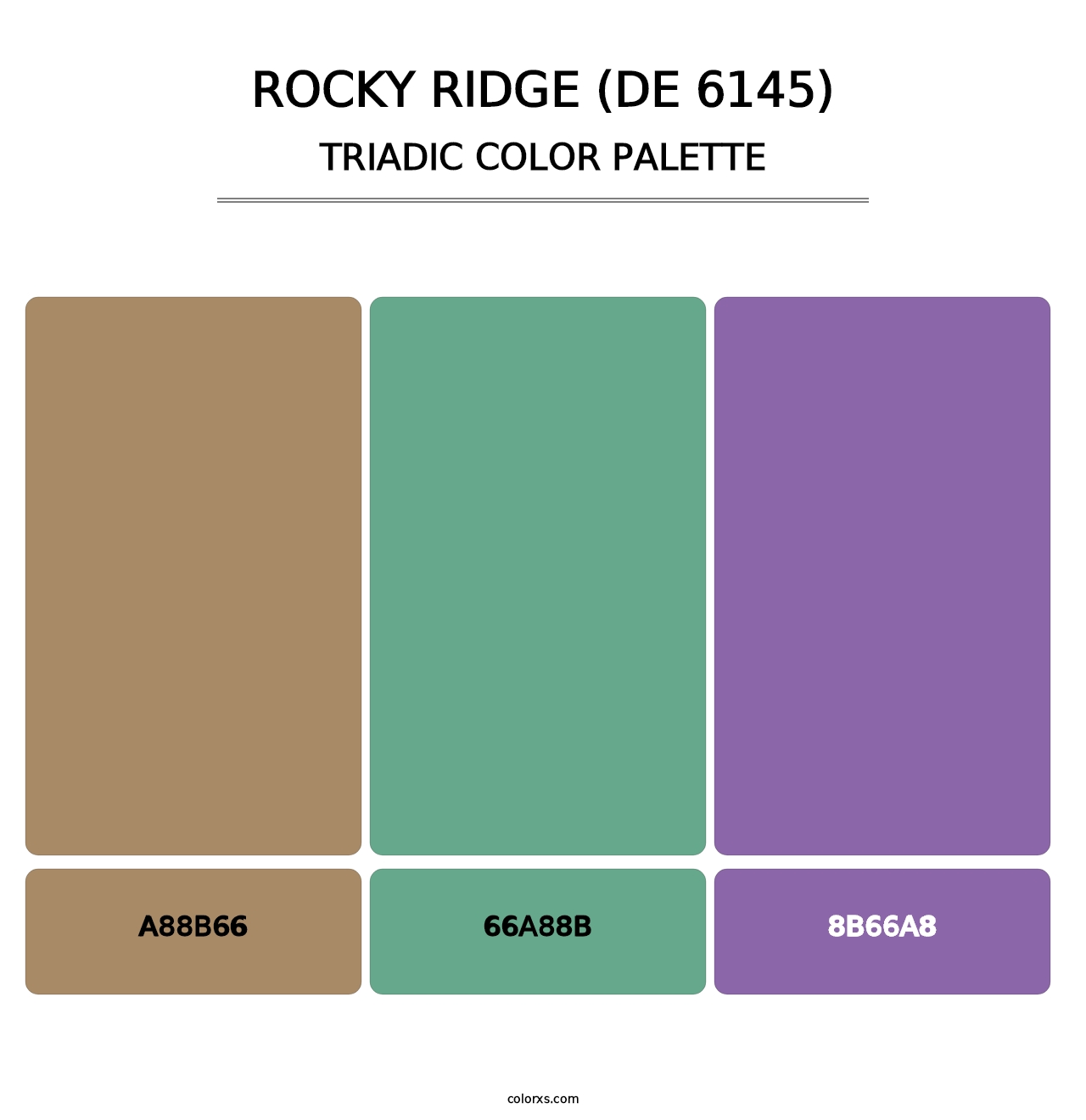 Rocky Ridge (DE 6145) - Triadic Color Palette