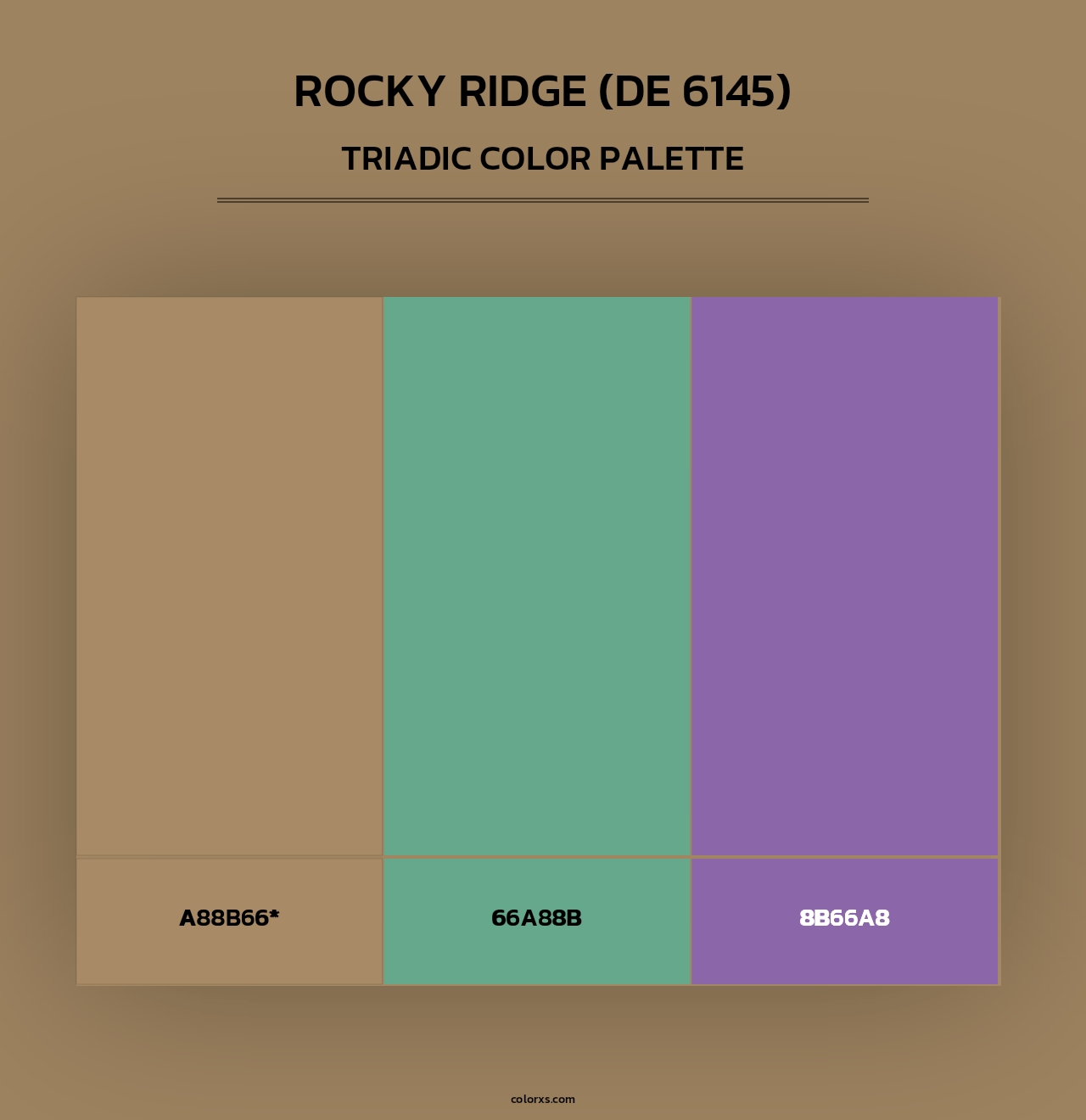 Rocky Ridge (DE 6145) - Triadic Color Palette