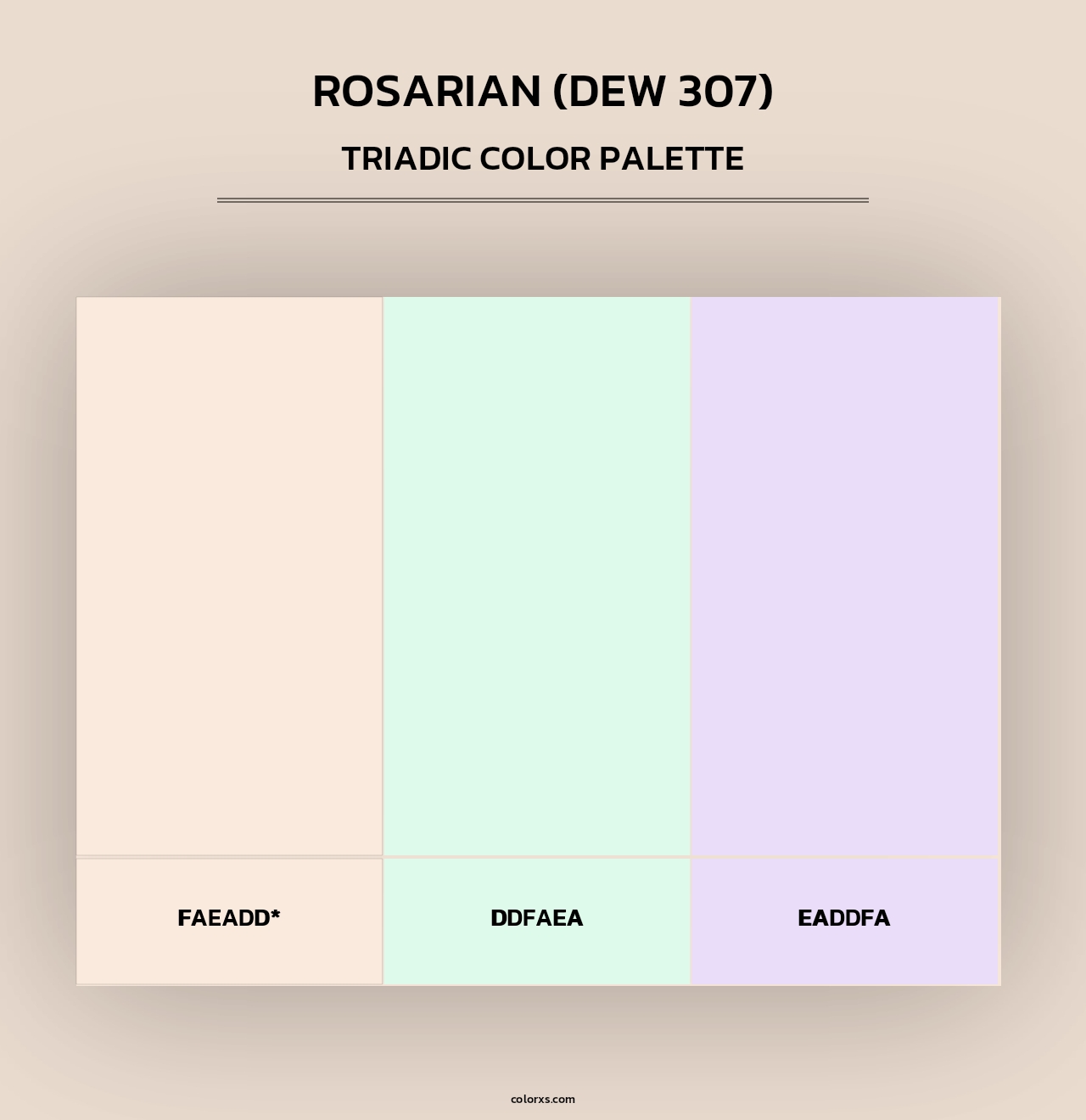 Rosarian (DEW 307) - Triadic Color Palette