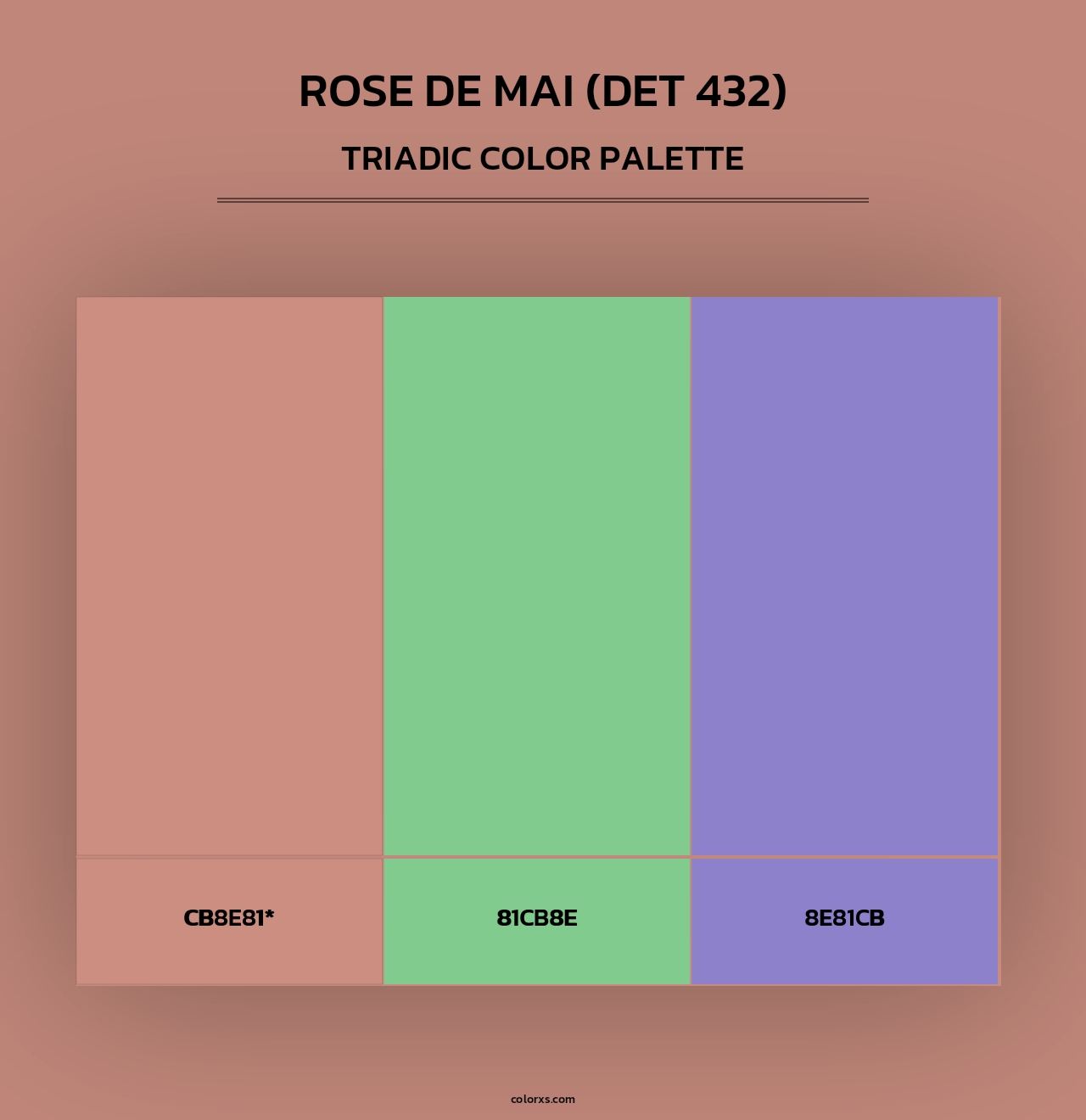 Rose de Mai (DET 432) - Triadic Color Palette
