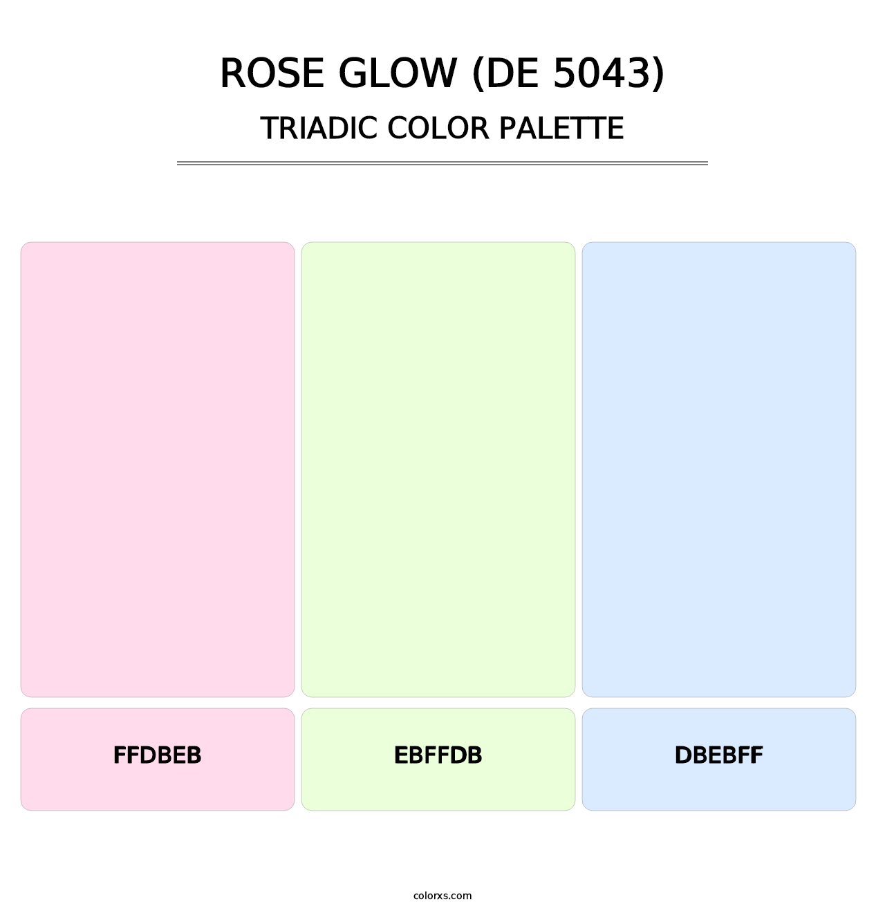 Rose Glow (DE 5043) - Triadic Color Palette