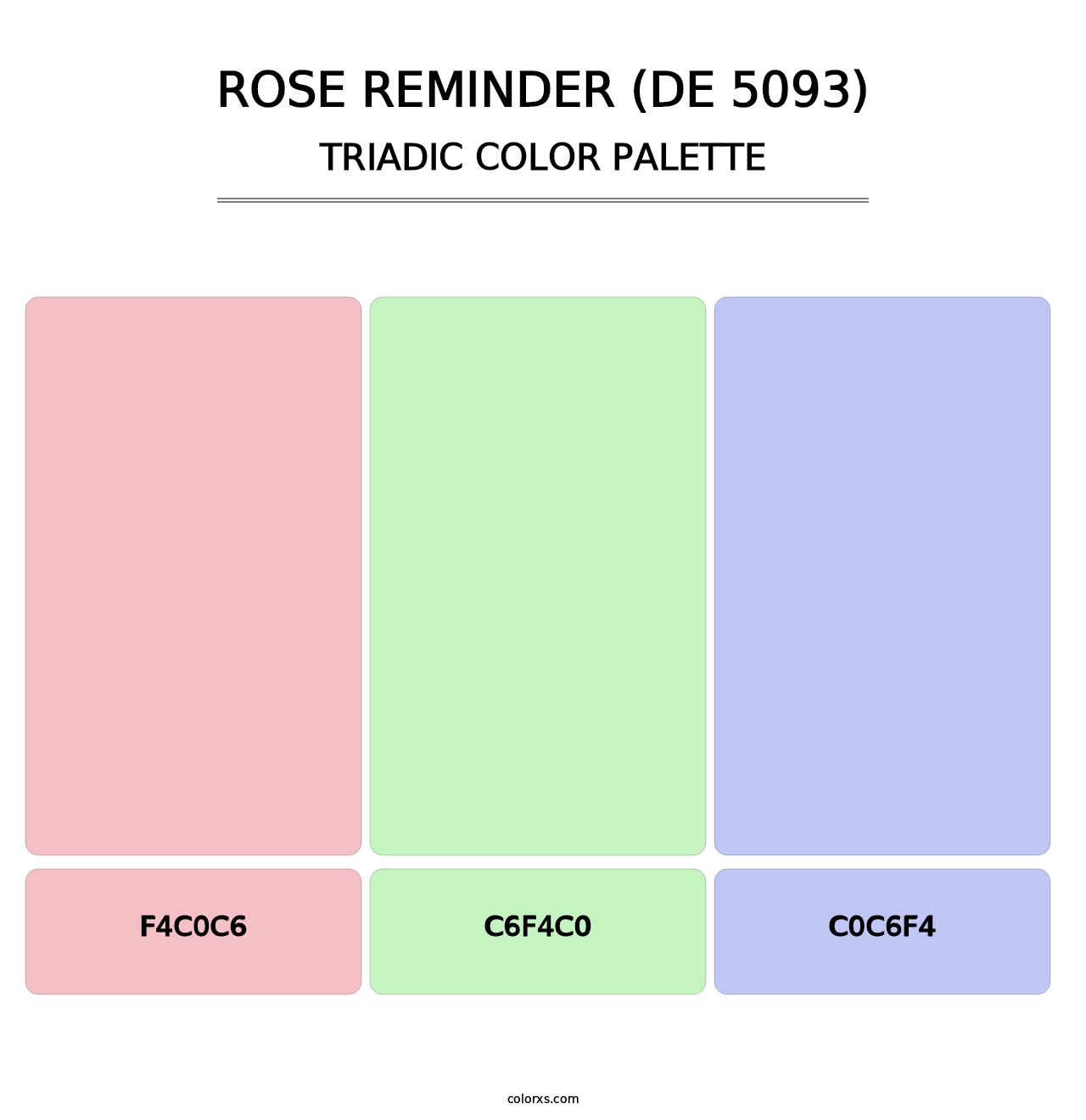Rose Reminder (DE 5093) - Triadic Color Palette