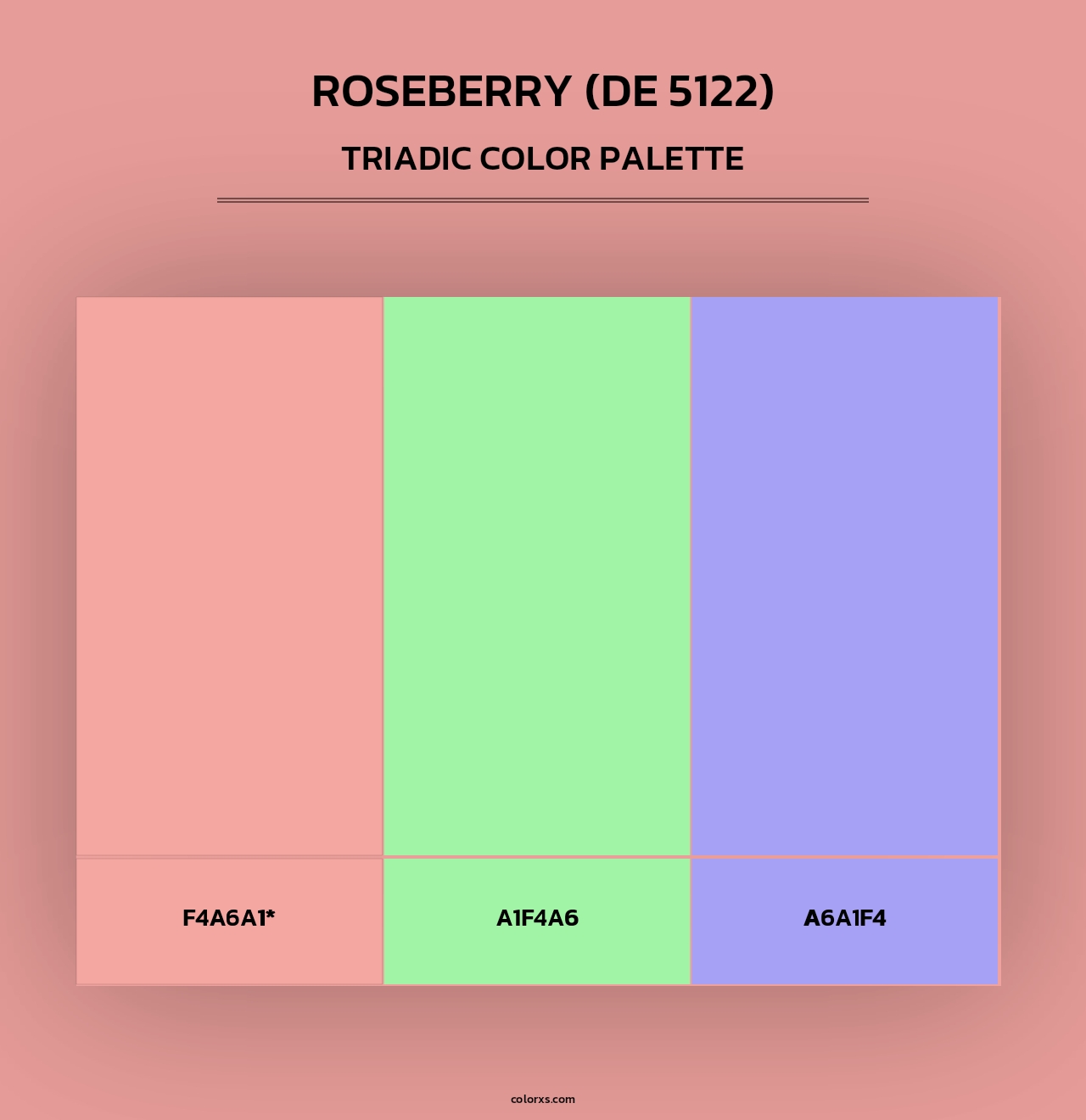 Roseberry (DE 5122) - Triadic Color Palette