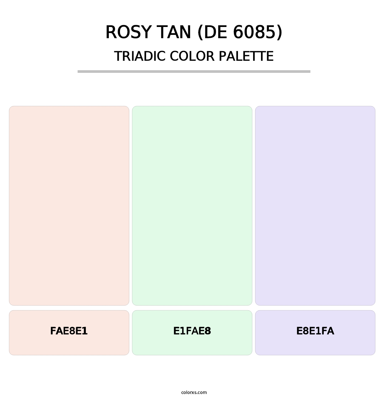 Rosy Tan (DE 6085) - Triadic Color Palette