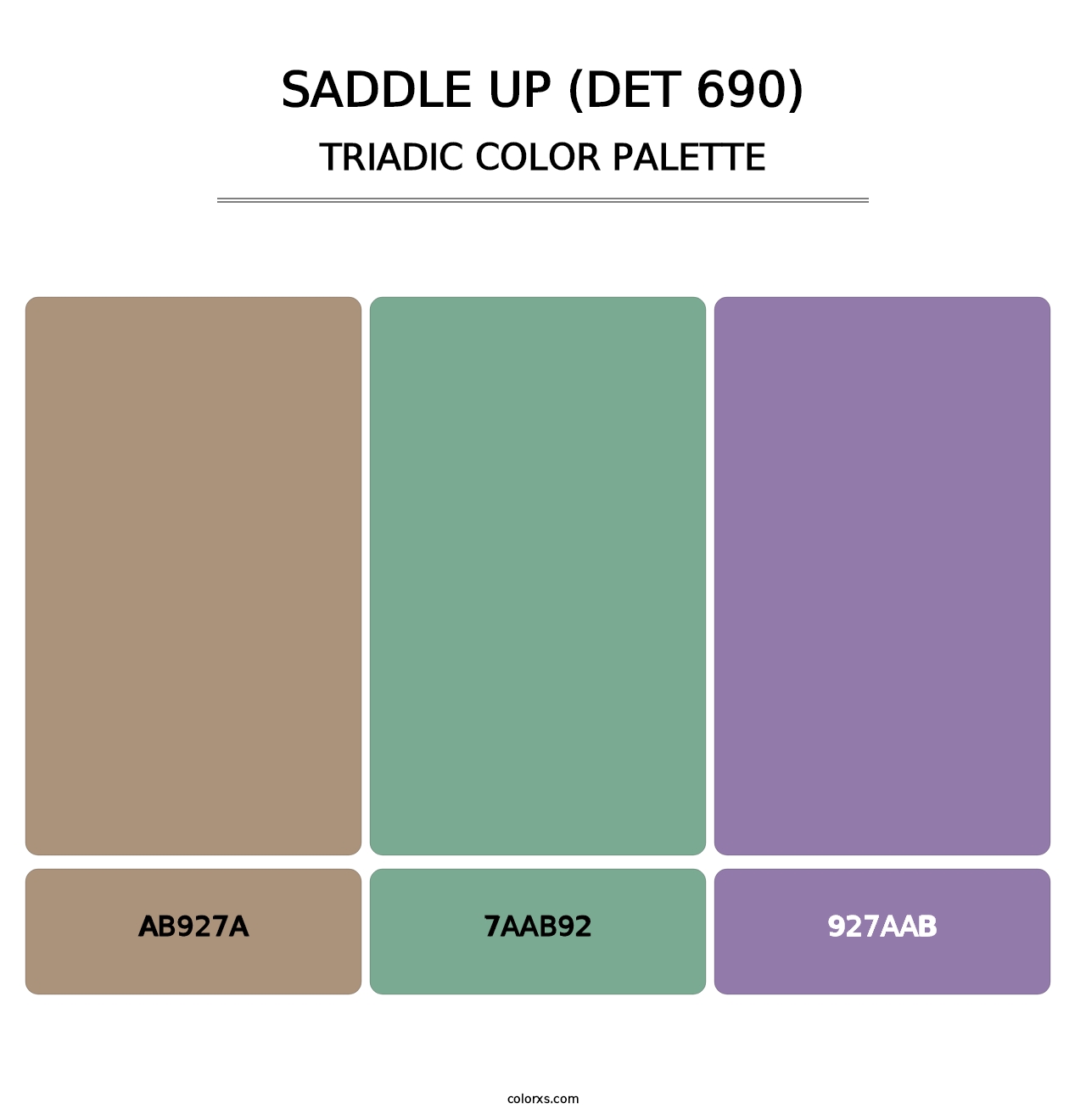 Saddle Up (DET 690) - Triadic Color Palette