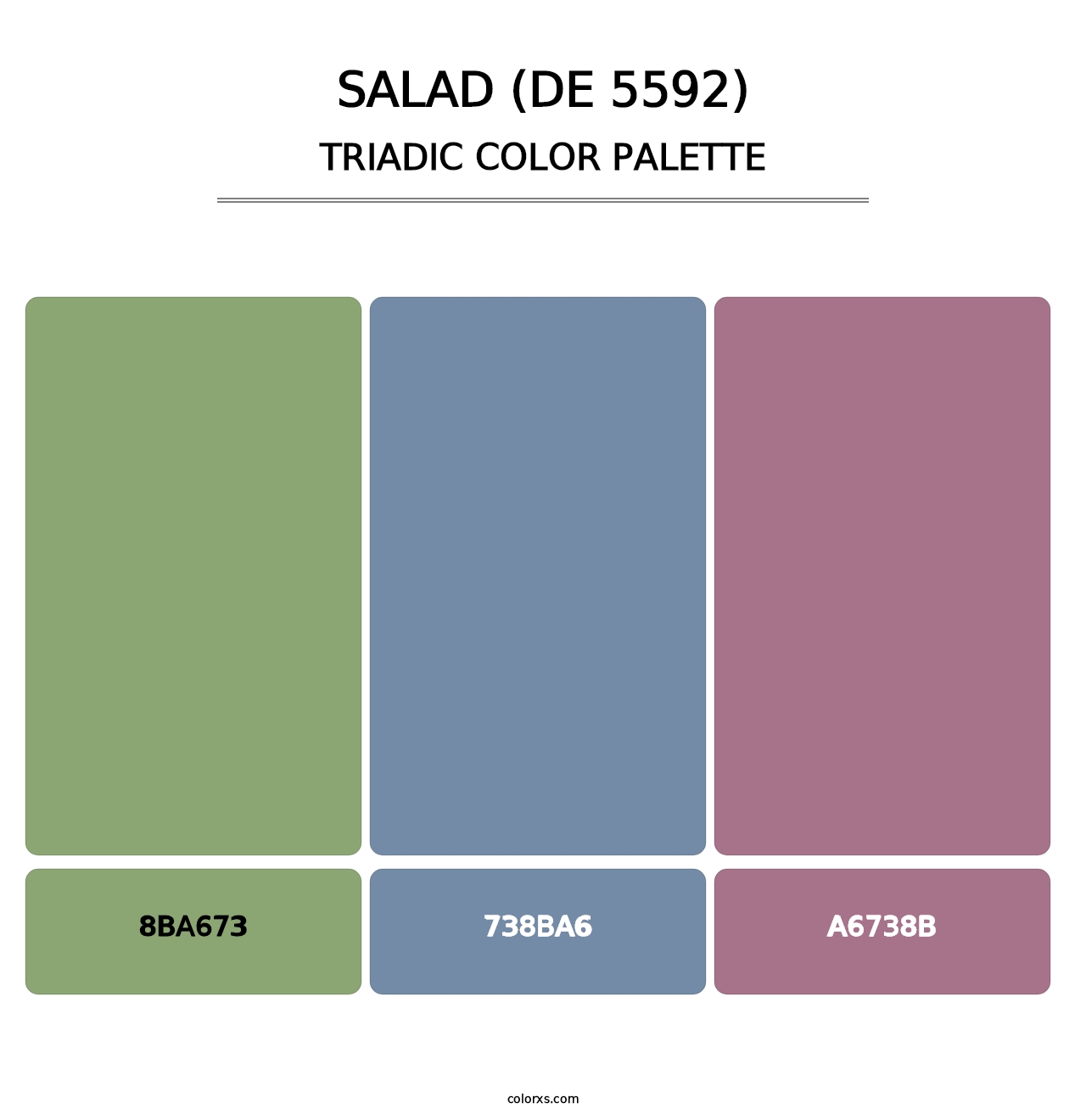Salad (DE 5592) - Triadic Color Palette