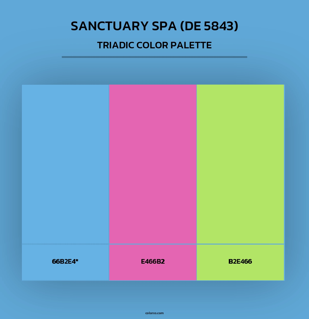 Sanctuary Spa (DE 5843) - Triadic Color Palette