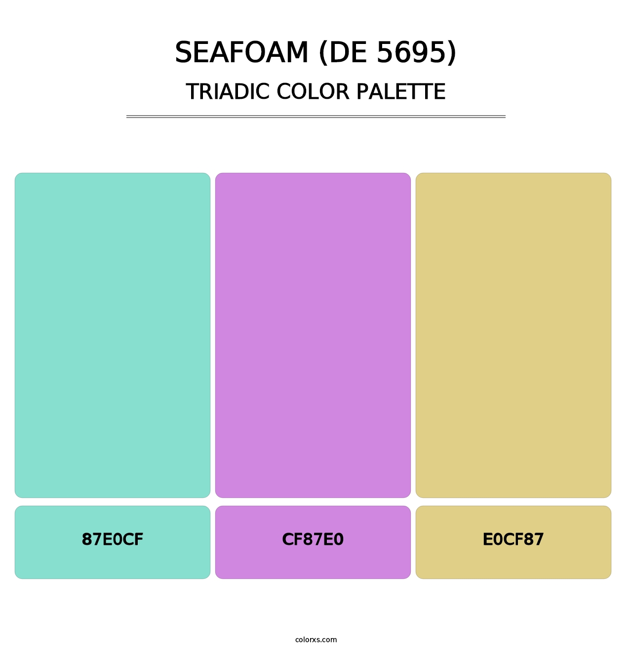 Seafoam (DE 5695) - Triadic Color Palette