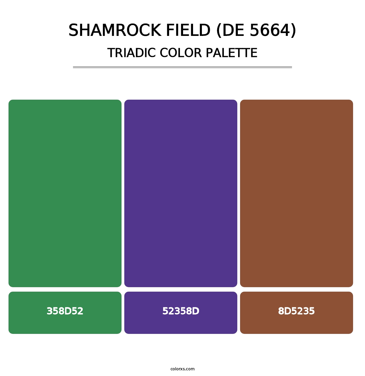 Shamrock Field (DE 5664) - Triadic Color Palette