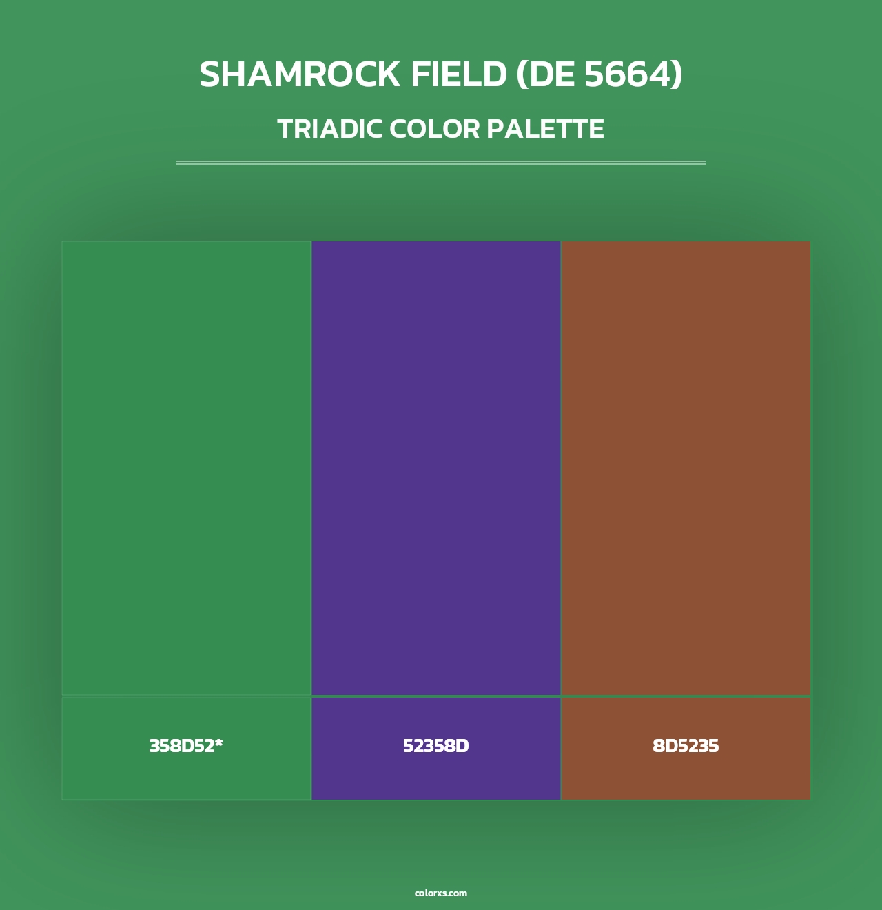Shamrock Field (DE 5664) - Triadic Color Palette