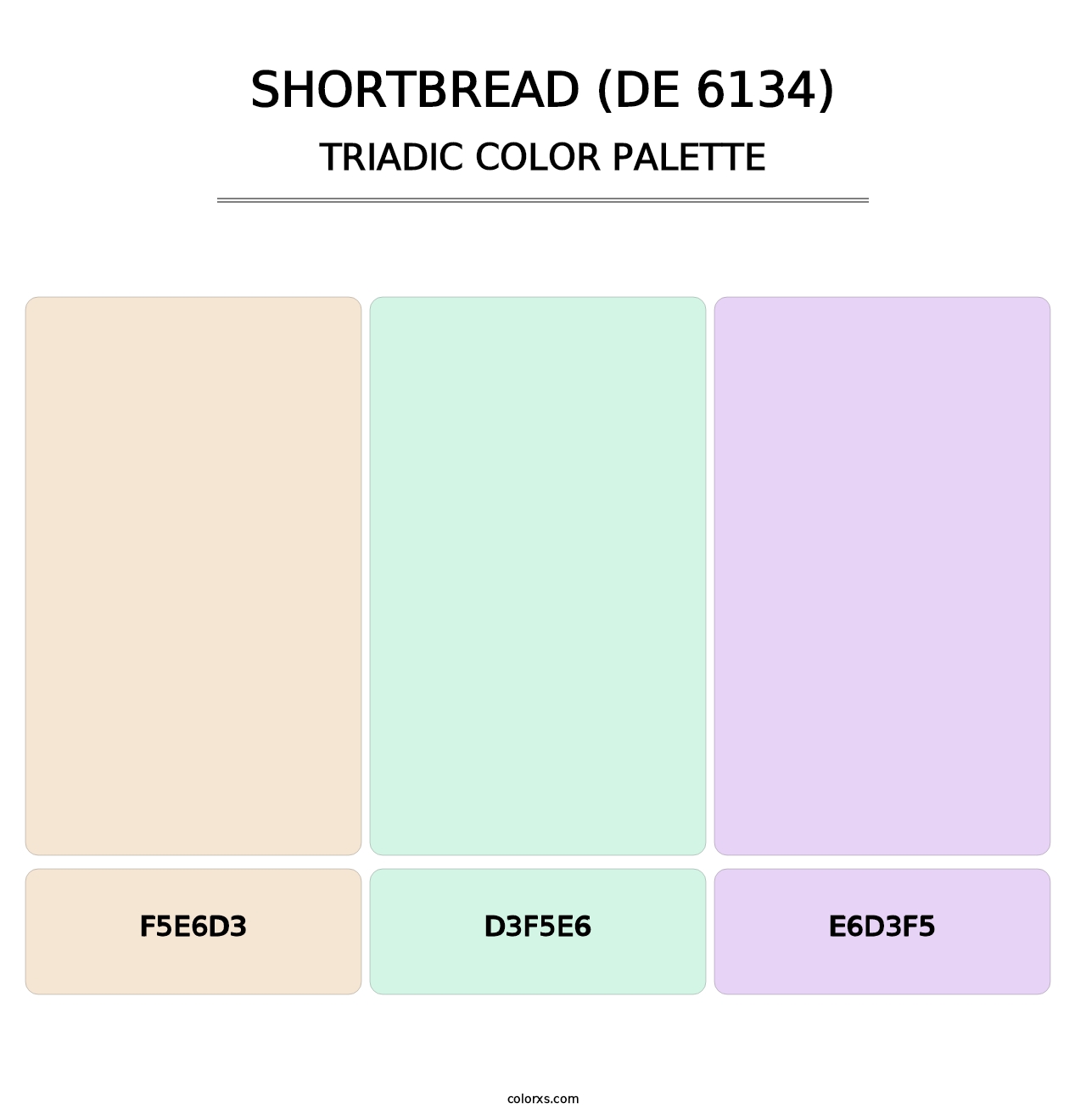 Shortbread (DE 6134) - Triadic Color Palette