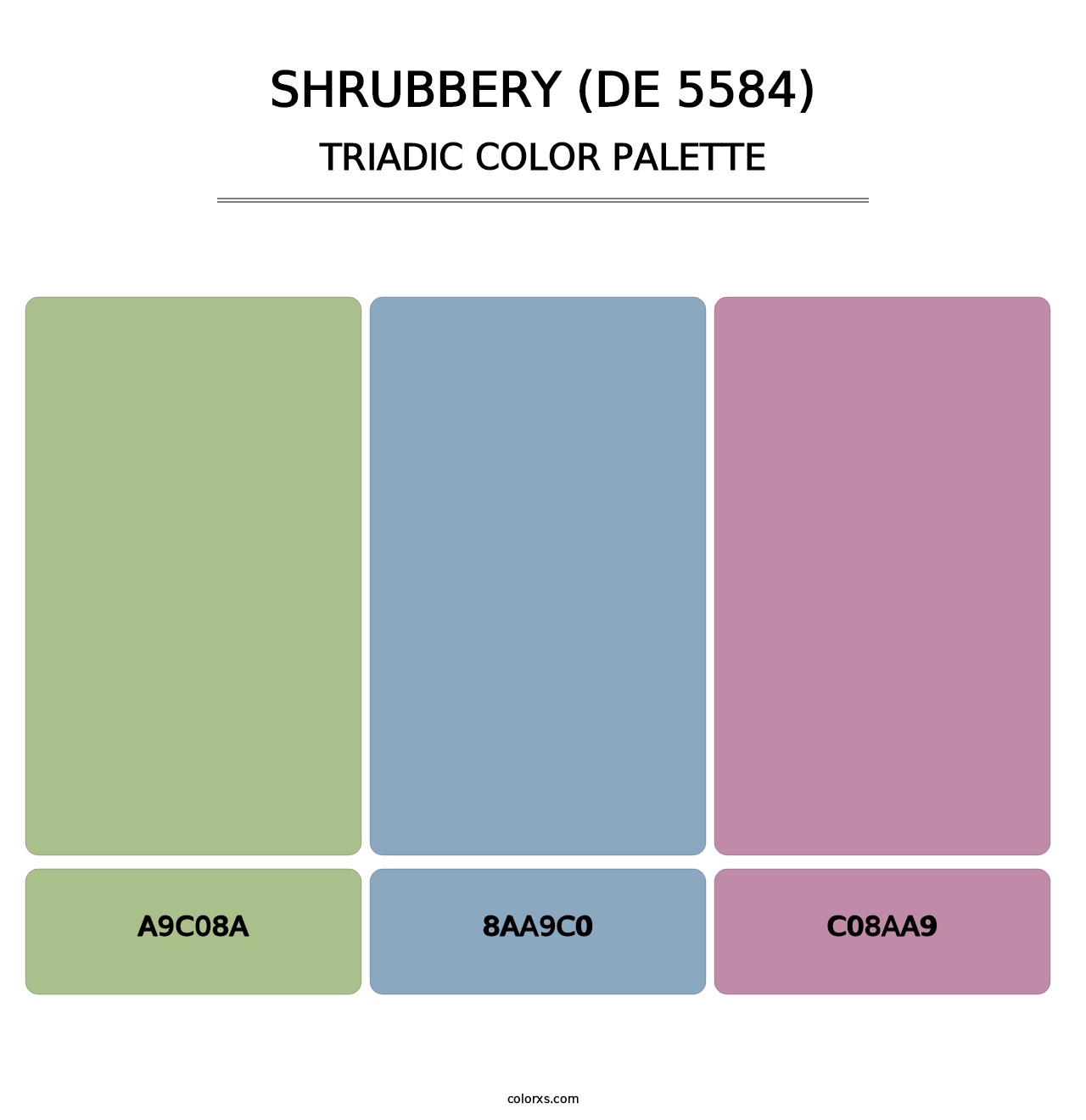 Shrubbery (DE 5584) - Triadic Color Palette