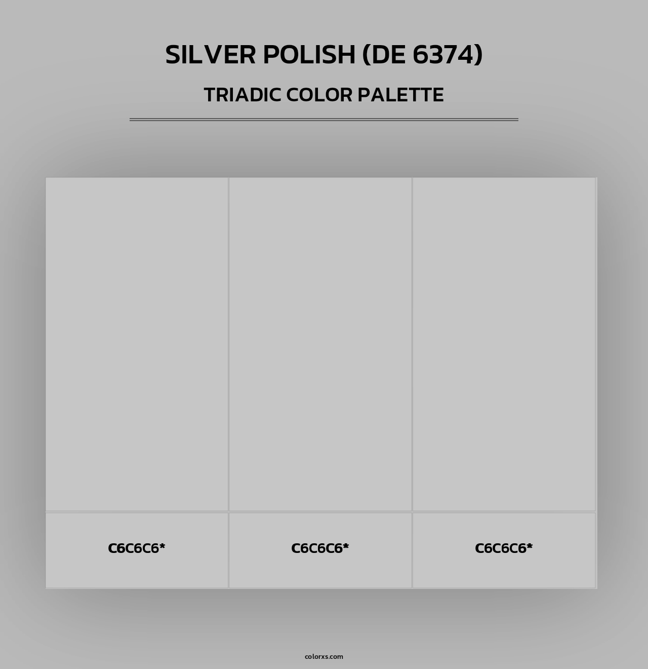 Silver Polish (DE 6374) - Triadic Color Palette