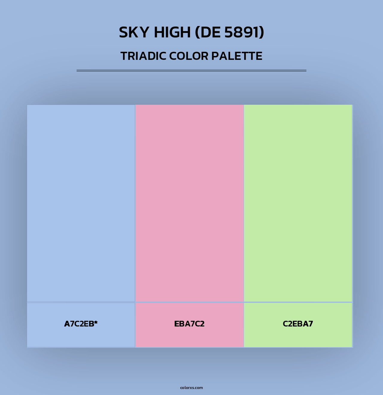 Sky High (DE 5891) - Triadic Color Palette