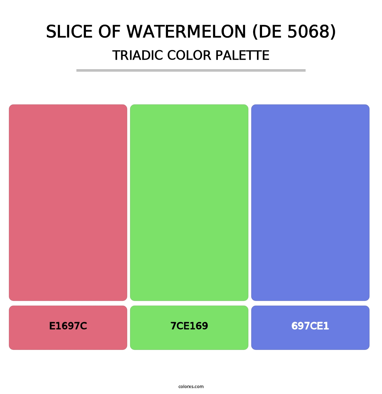 Slice of Watermelon (DE 5068) - Triadic Color Palette