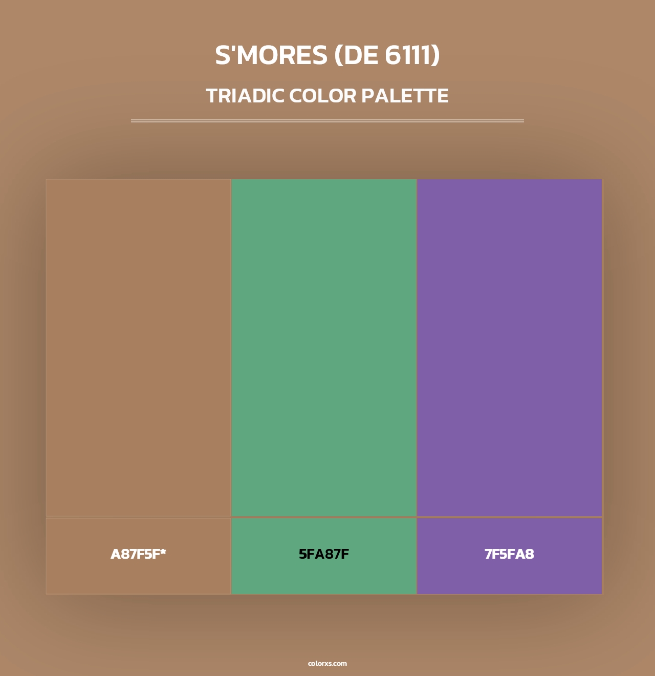 S'mores (DE 6111) - Triadic Color Palette