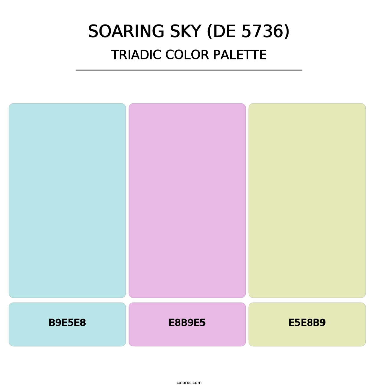 Soaring Sky (DE 5736) - Triadic Color Palette