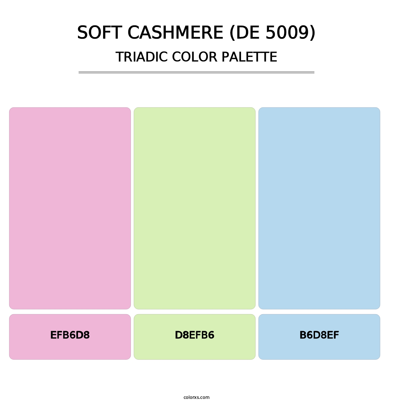 Soft Cashmere (DE 5009) - Triadic Color Palette