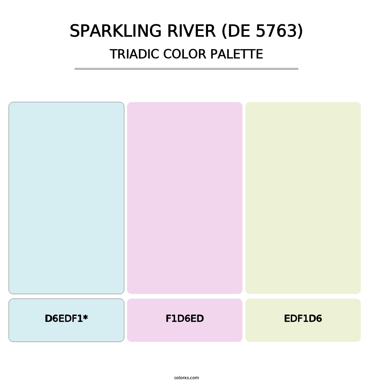 Sparkling River (DE 5763) - Triadic Color Palette