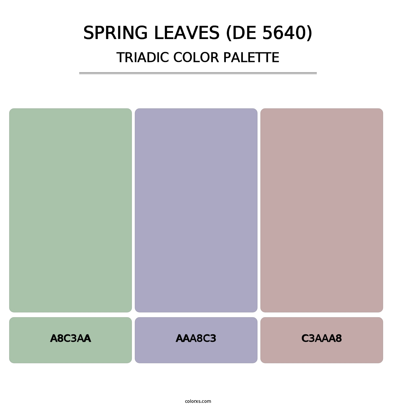 Spring Leaves (DE 5640) - Triadic Color Palette