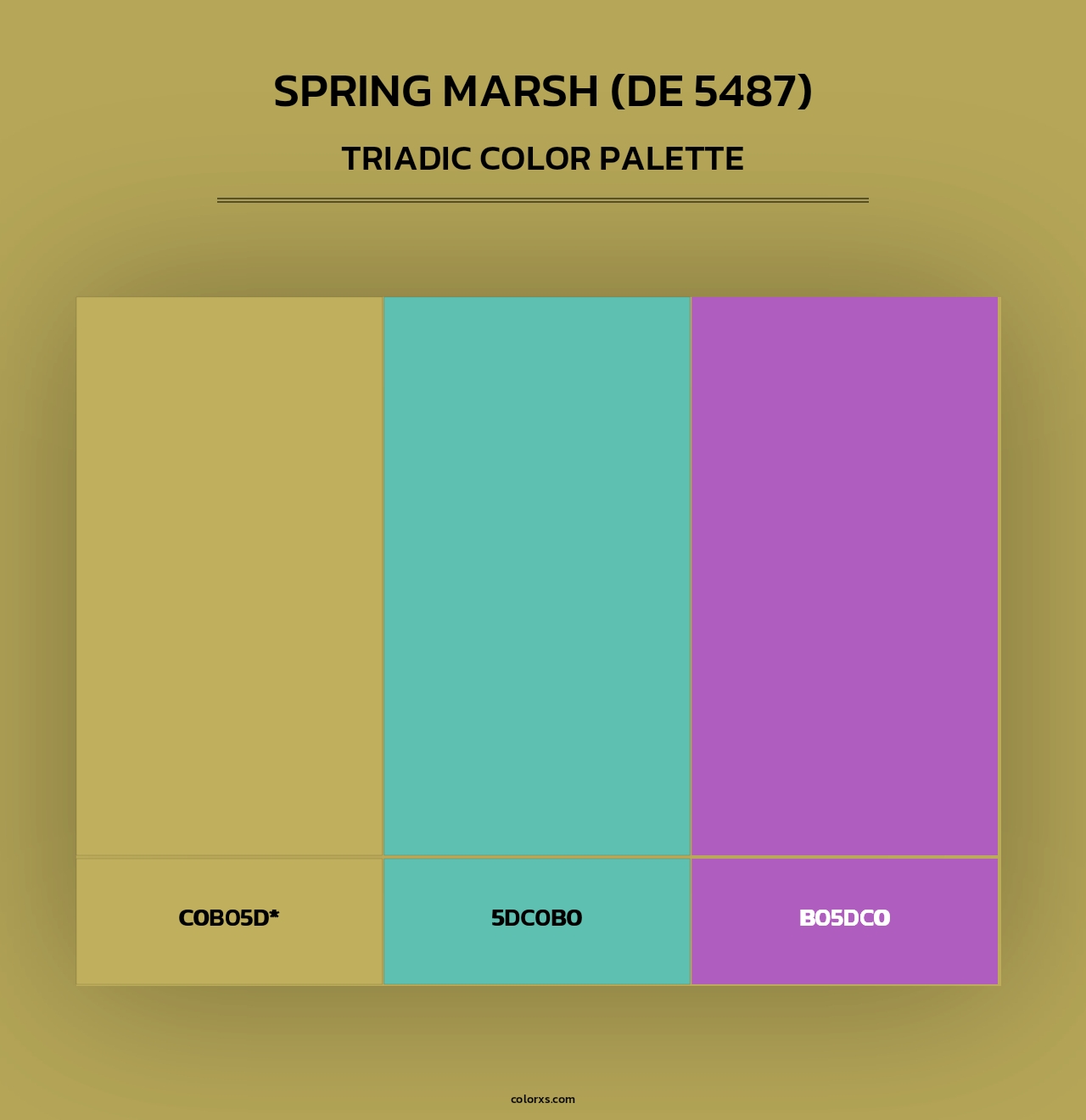 Spring Marsh (DE 5487) - Triadic Color Palette