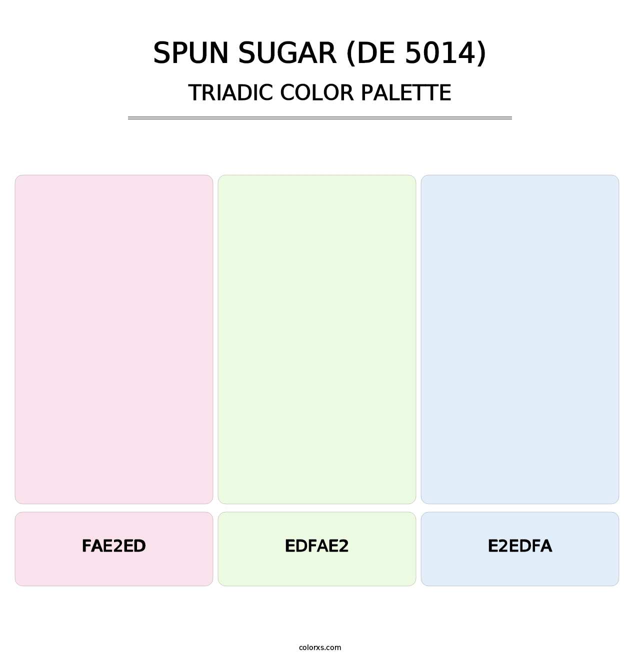 Spun Sugar (DE 5014) - Triadic Color Palette