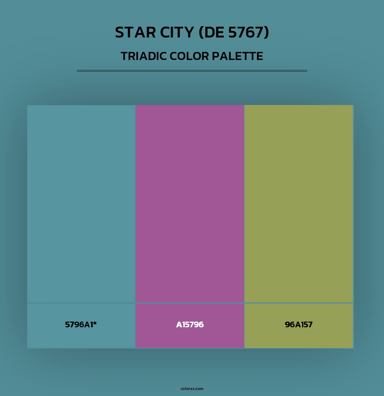 Star City (DE 5767) - Triadic Color Palette