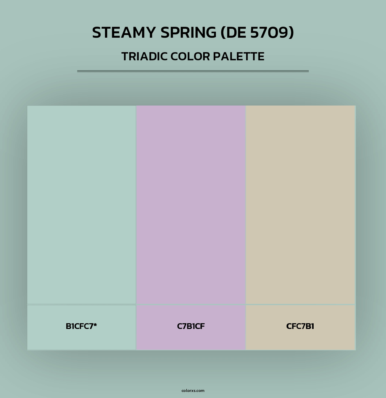 Steamy Spring (DE 5709) - Triadic Color Palette