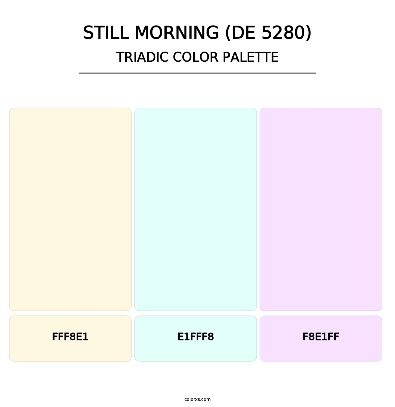 Still Morning (DE 5280) - Triadic Color Palette