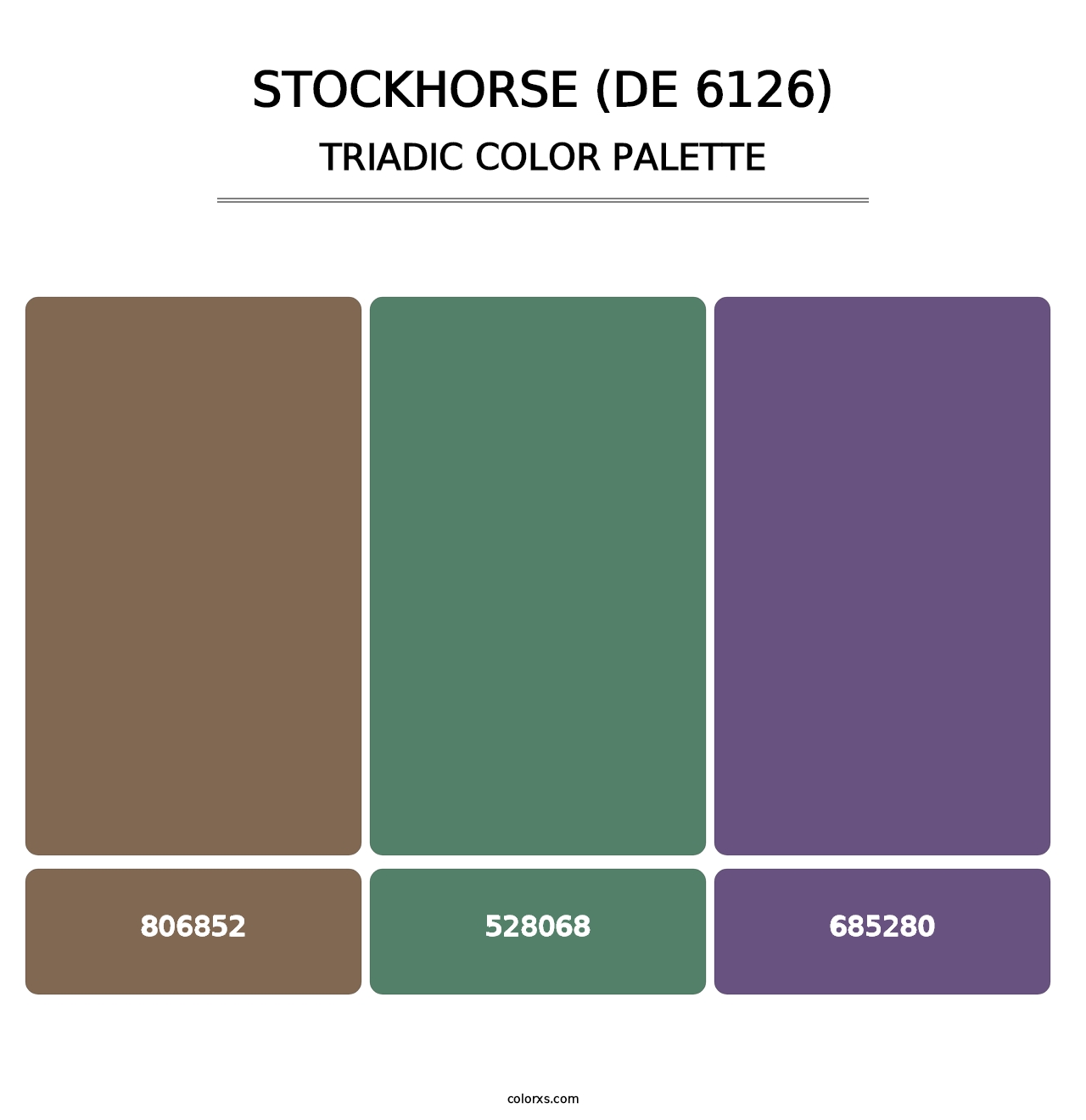 Stockhorse (DE 6126) - Triadic Color Palette