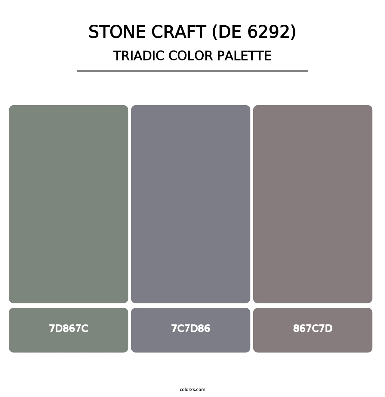 Stone Craft (DE 6292) - Triadic Color Palette