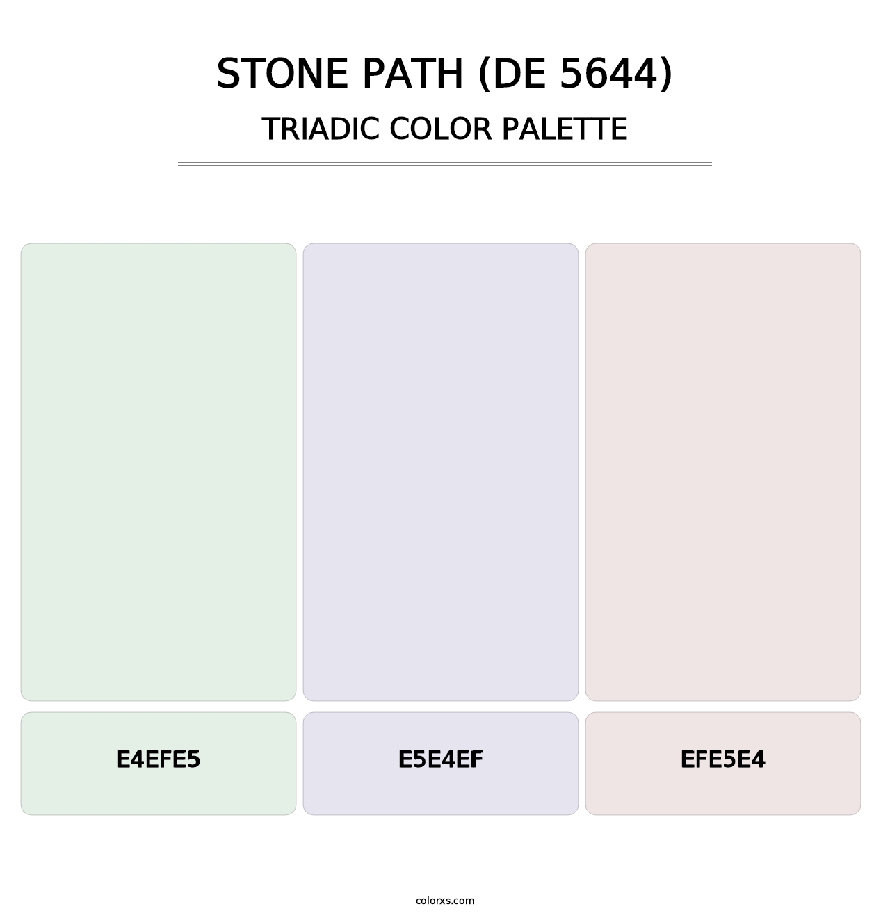 Stone Path (DE 5644) - Triadic Color Palette