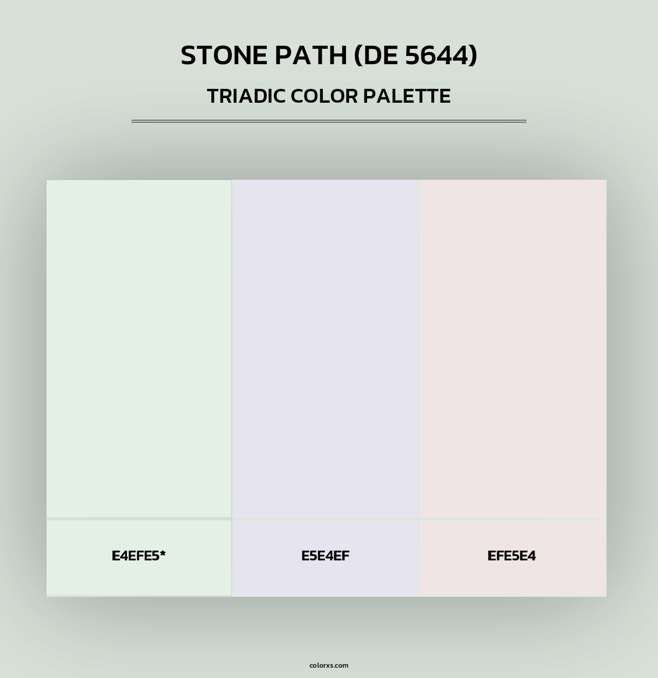 Stone Path (DE 5644) - Triadic Color Palette
