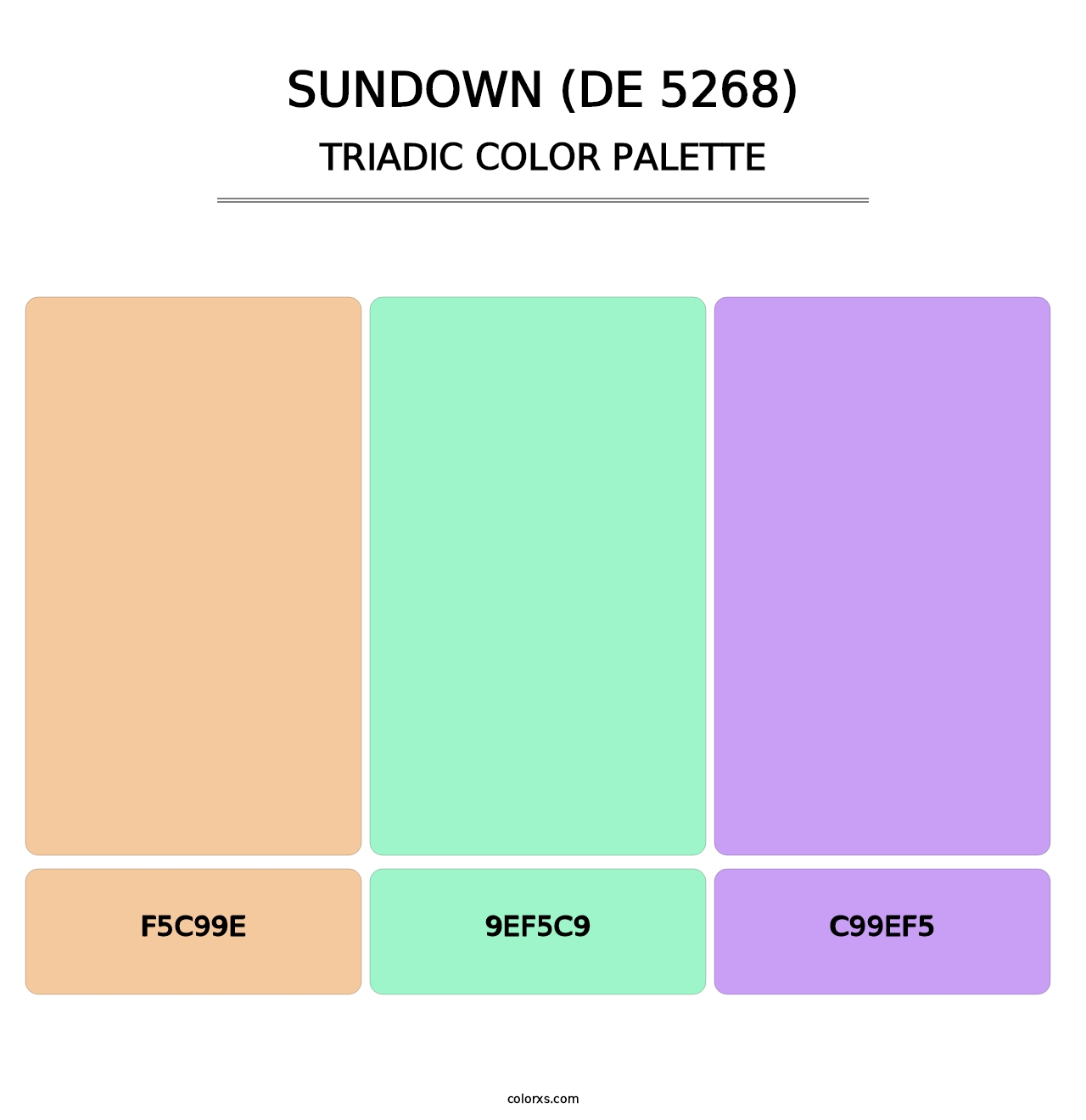 Sundown (DE 5268) - Triadic Color Palette